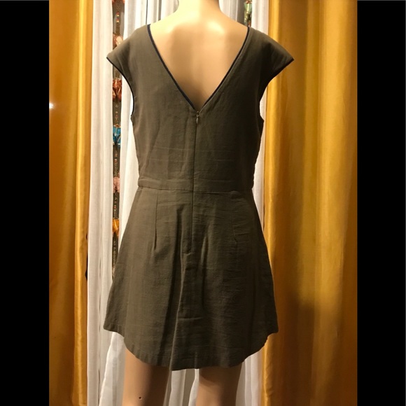 Piper By Townsen BEI OLIVE embroidered Romper M - Picture 5 of 12